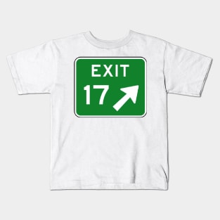 Gordon College Exit 17 Kids T-Shirt